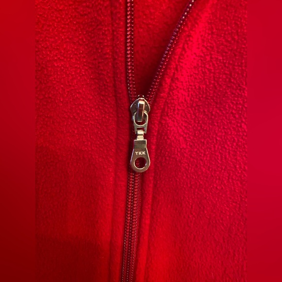 SOLD Roots Athletics Red Fleece Zip Up Sweater - Picture 4 of 10